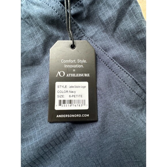 New with defects !  Anderson Ord - Ladies Solution Jogger Navy Women  6-p‎ - Picture 8 of 11